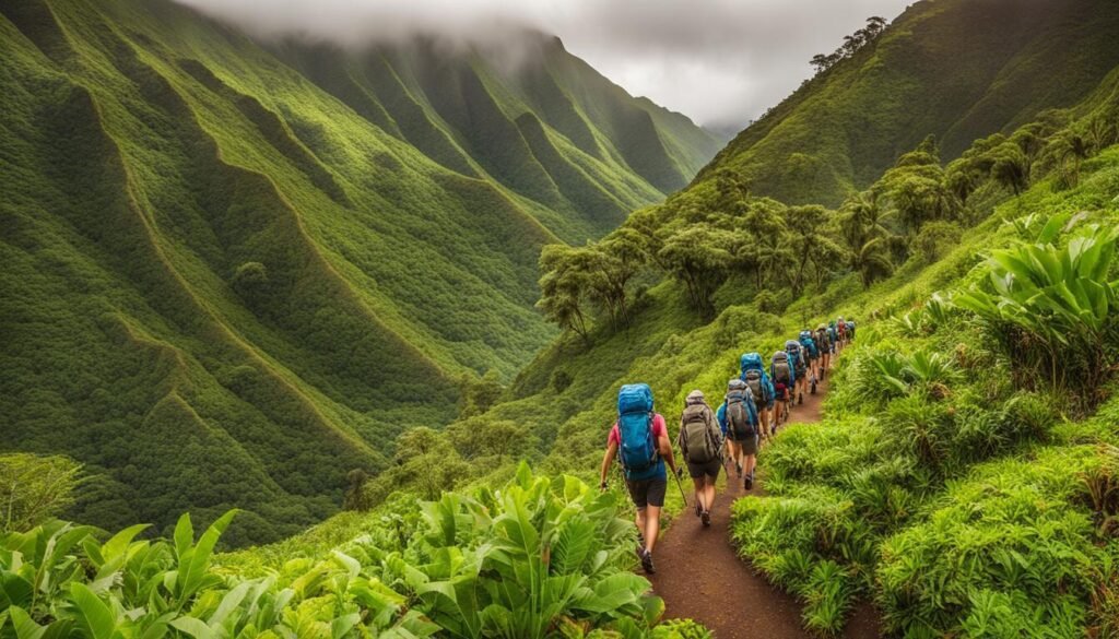 Scenic hiking in Maui