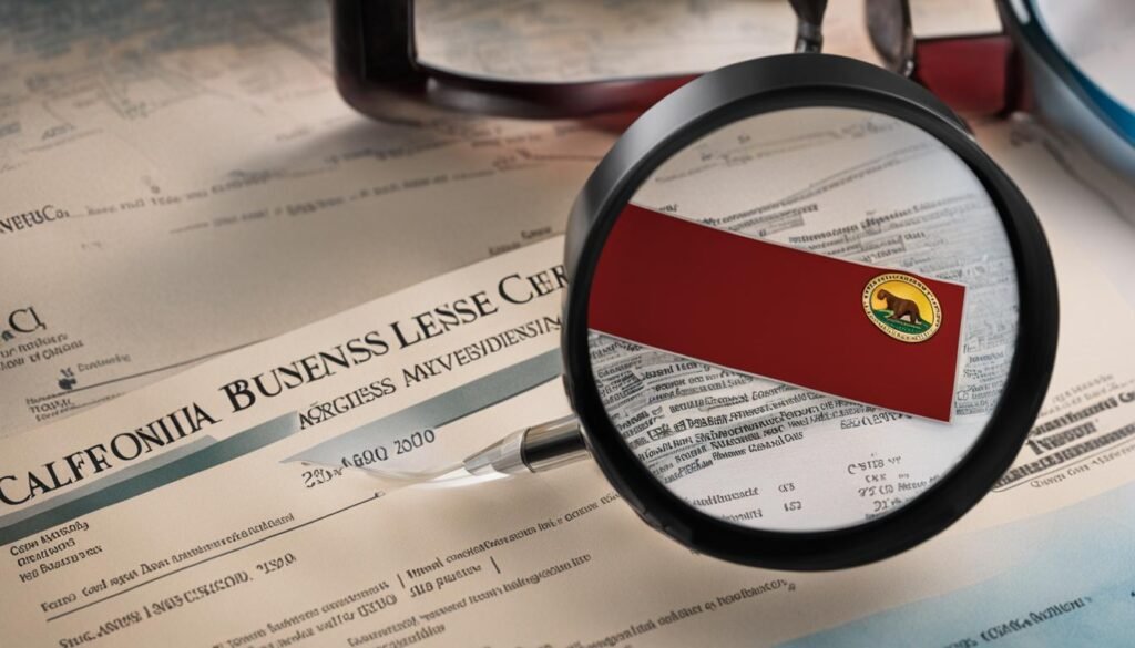 ca business license lookup