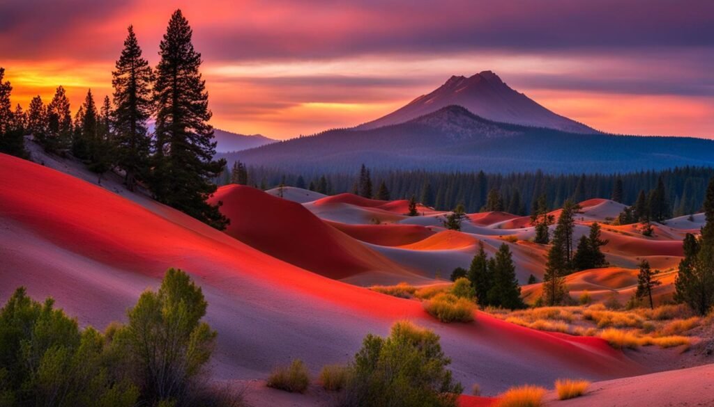 dunes in lassen volcanic national park