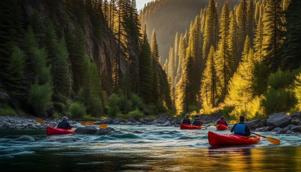kayaking on Middle Fork of the Salmon River