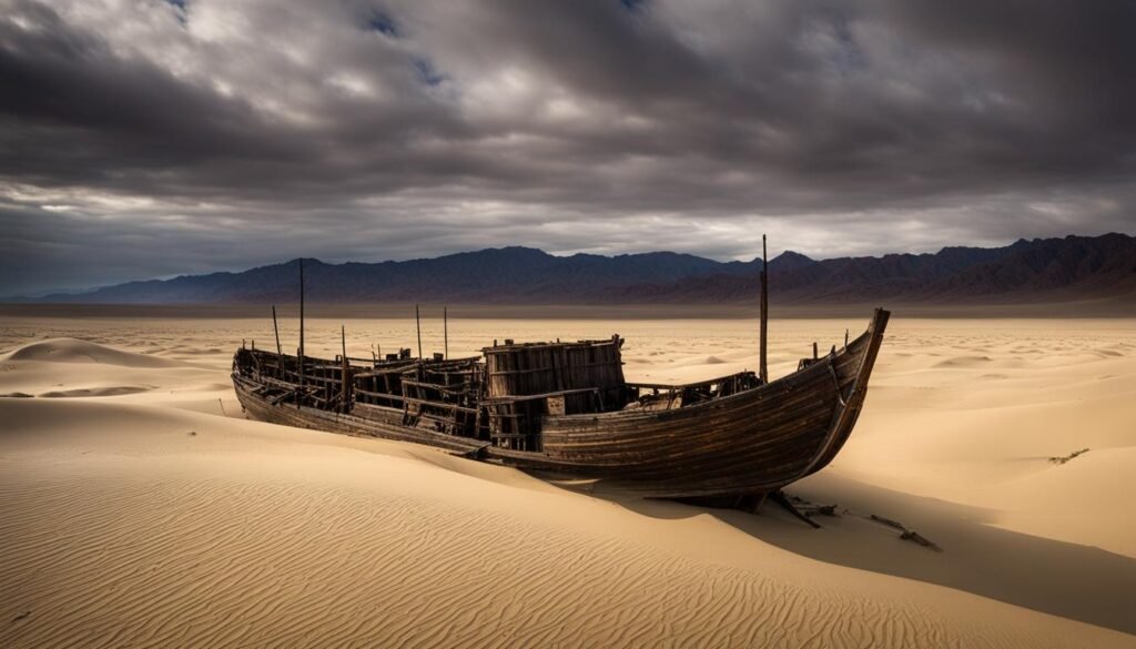 ship buried in california desert