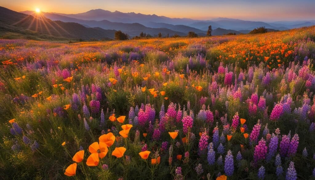 spring flowers california