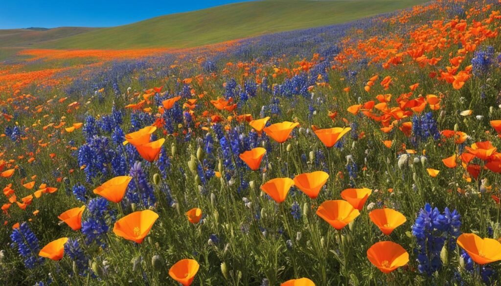 spring flowers in California