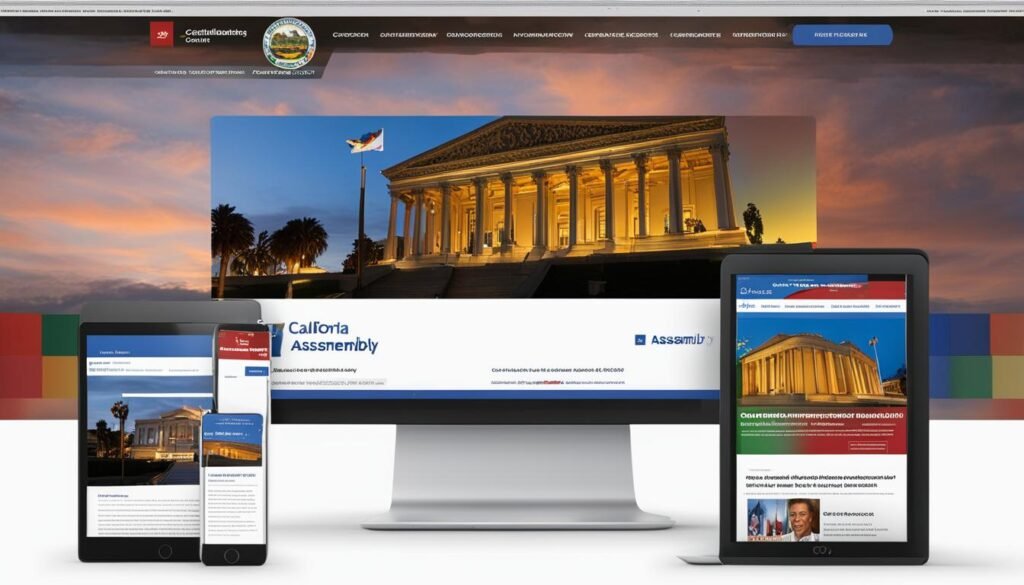 California Assembly Website and News Image