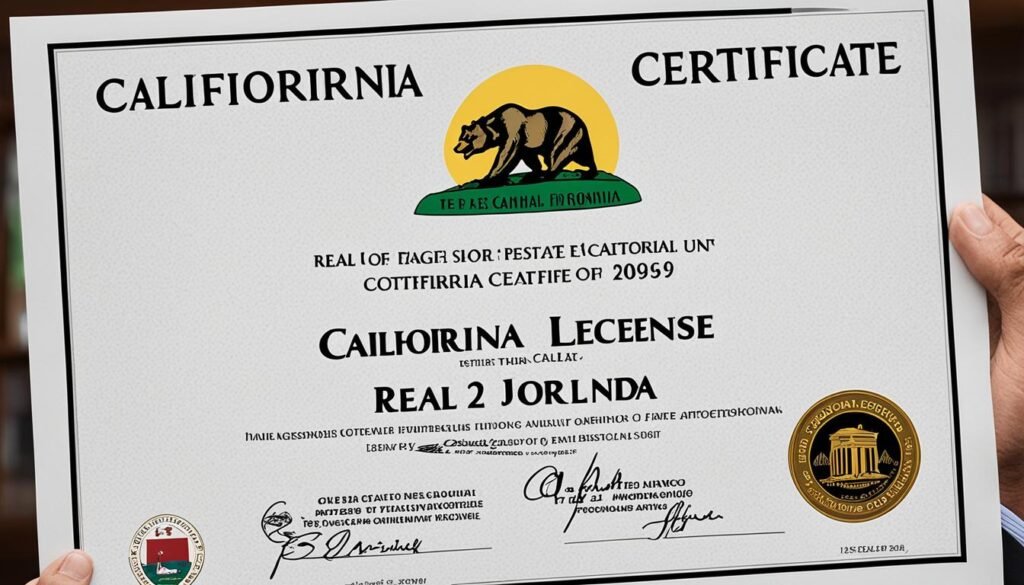 california real estate license