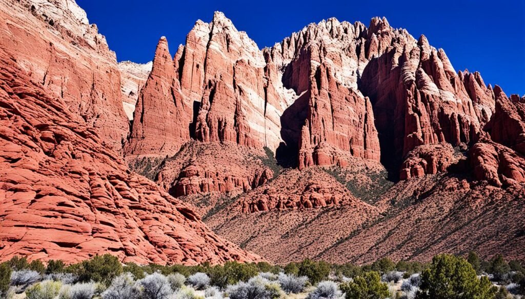 geological formations in Red Rock Canyon State Park