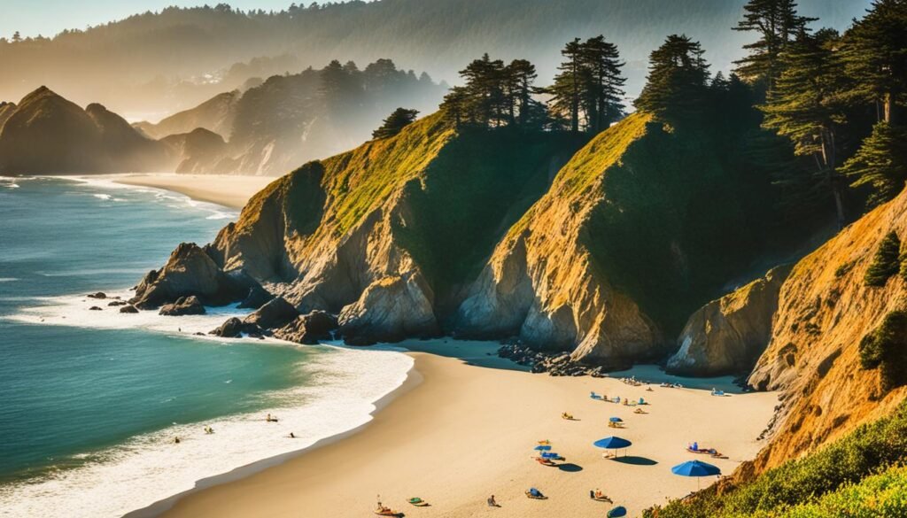 secluded beach in San Francisco