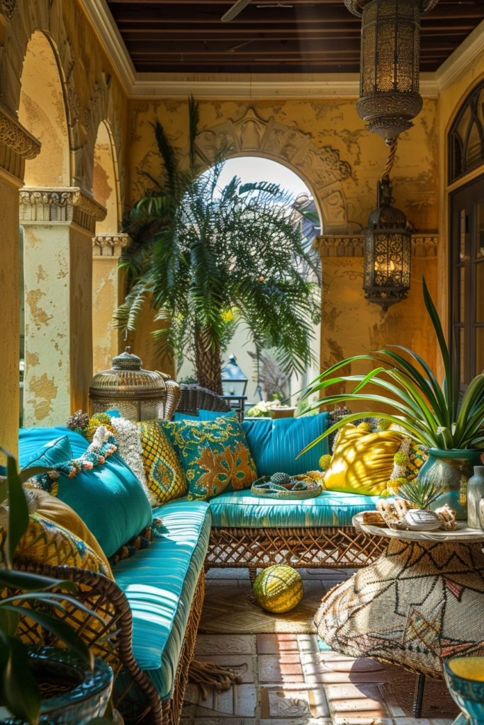 Sunlit Mediterranean Boho Area