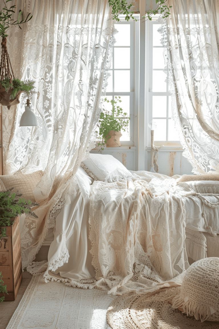 29 Boho Bedroom Curtain Ideas To Elevate Your Space With Effortless ...