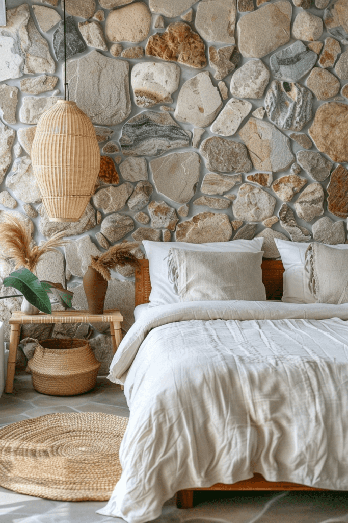 Stone Mosaic Boho Wall