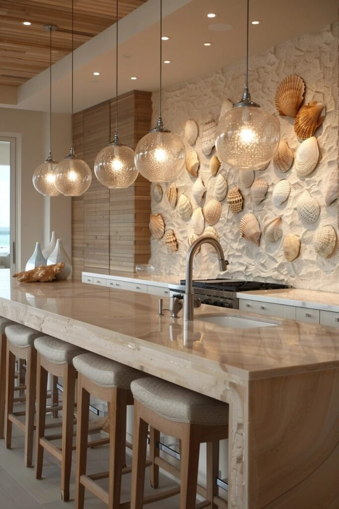 Contemporary Seashell Wall Art