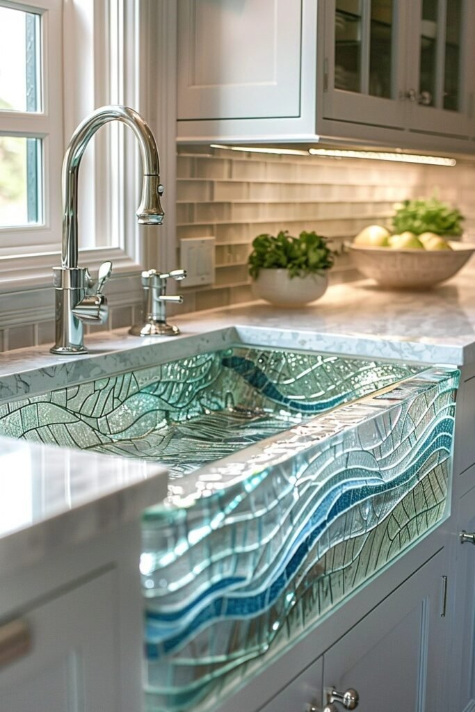 Wave Pattern Sink Basins