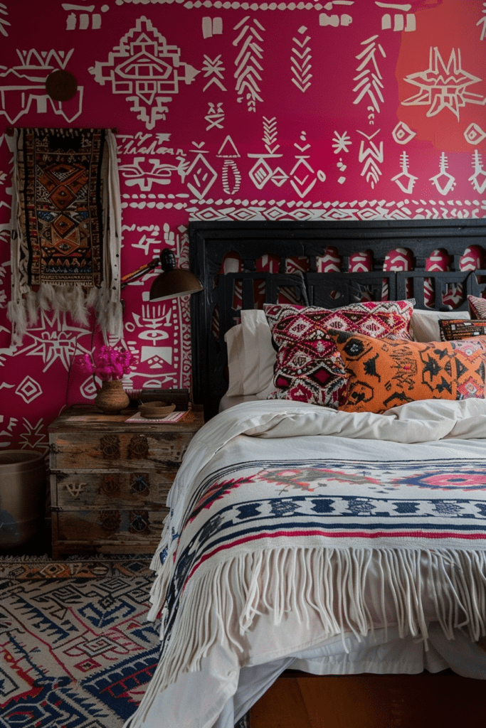 Indigenous Motif Boho Wall