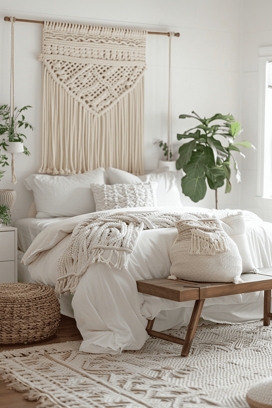 29 Chic Boho Bedroom Accent Wall Ideas To Transform Your Space - Learn ...