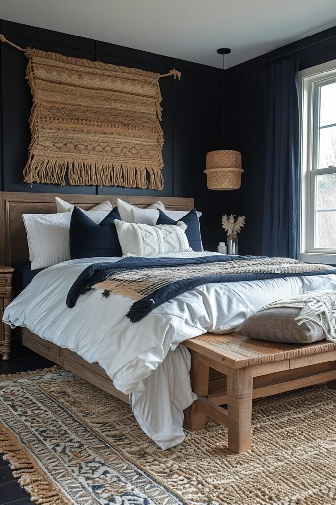 Nautical Navy Boho Room