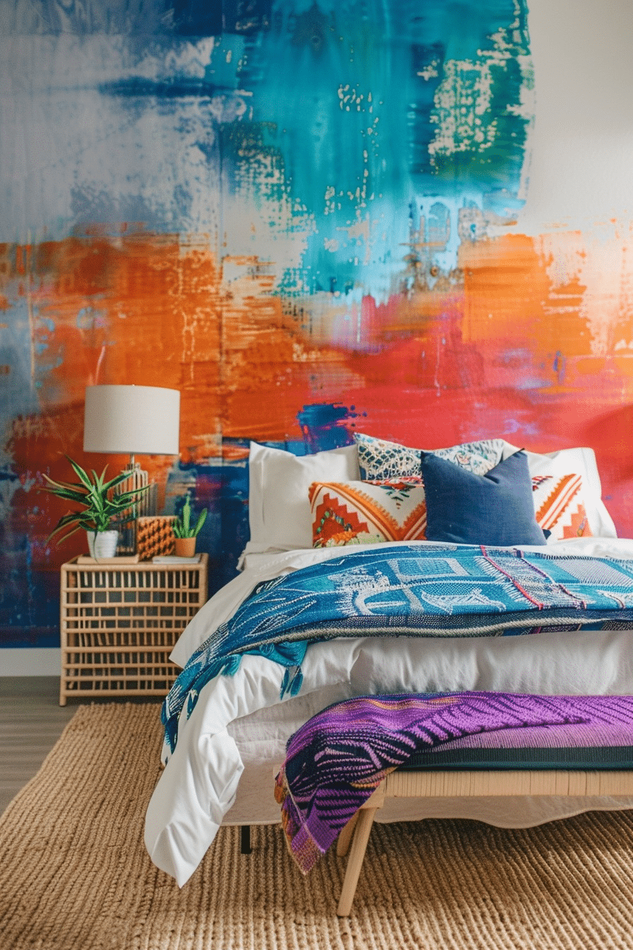 29 Chic Boho Bedroom Accent Wall Ideas To Transform Your Space - Learn ...