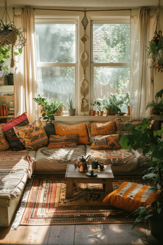 Bright Boho Relaxation Area