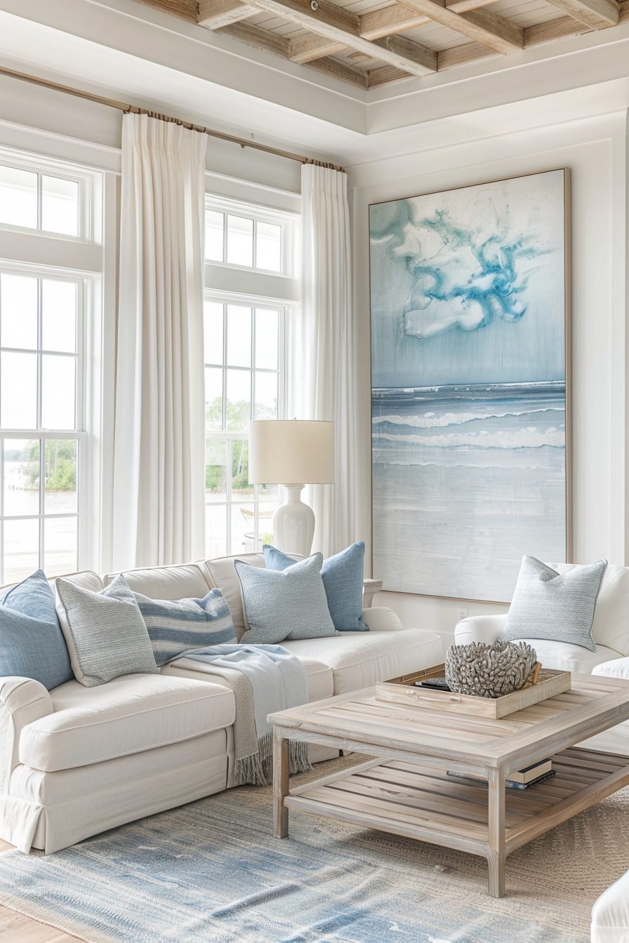 29 Coastal Modern Living Room Ideas For A Contemporary Beach Vibe ...