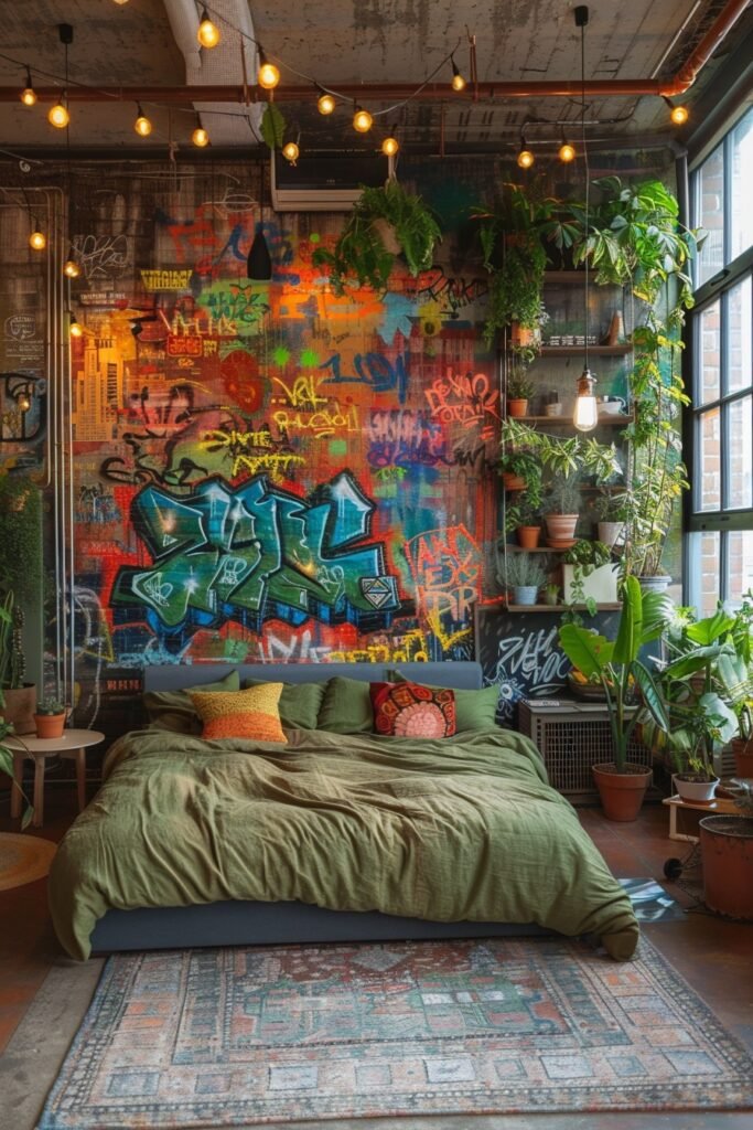 Biophilic Urban Bedroom