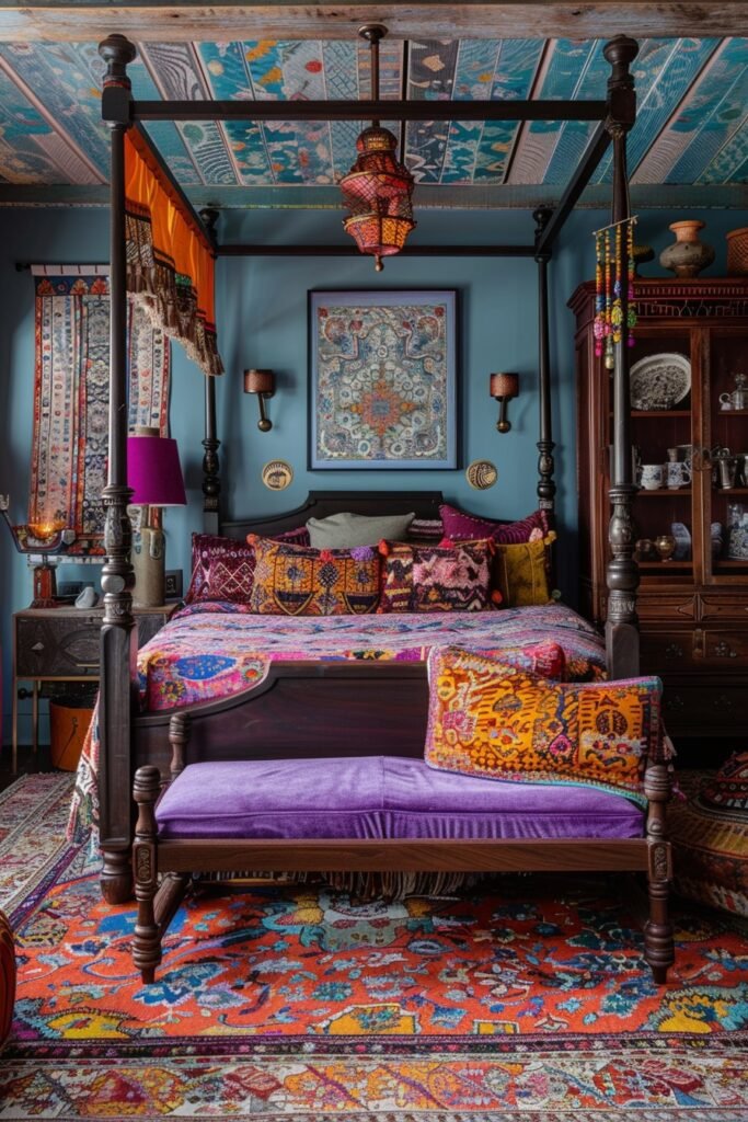 Bold Boho Vibes: Maximalist Bedroom Ideas