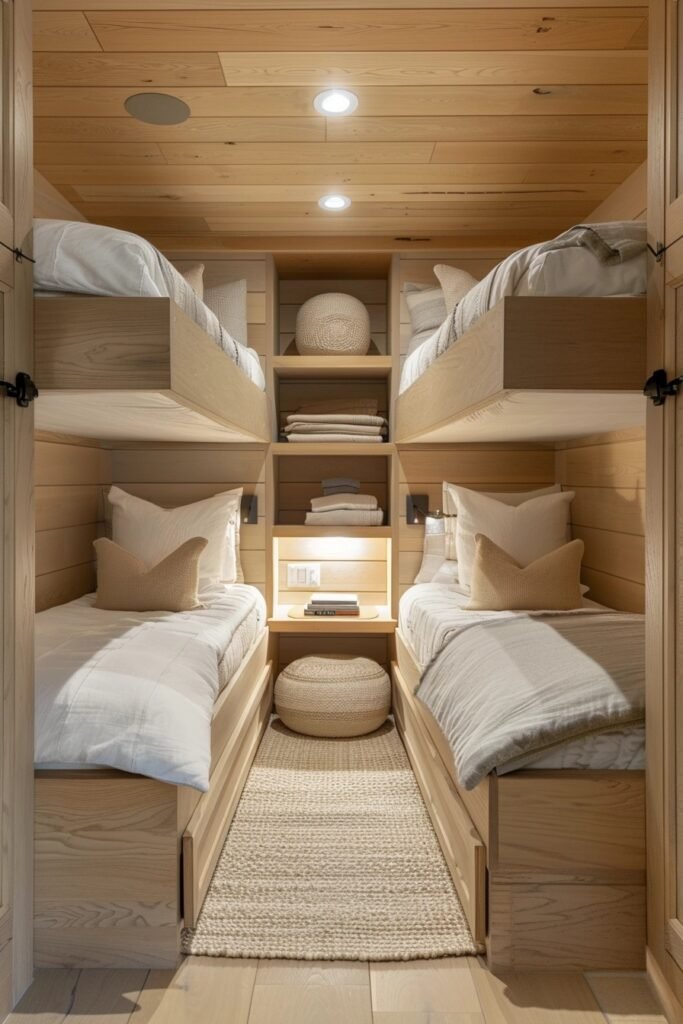 Built-In Wardrobe Between Bunks