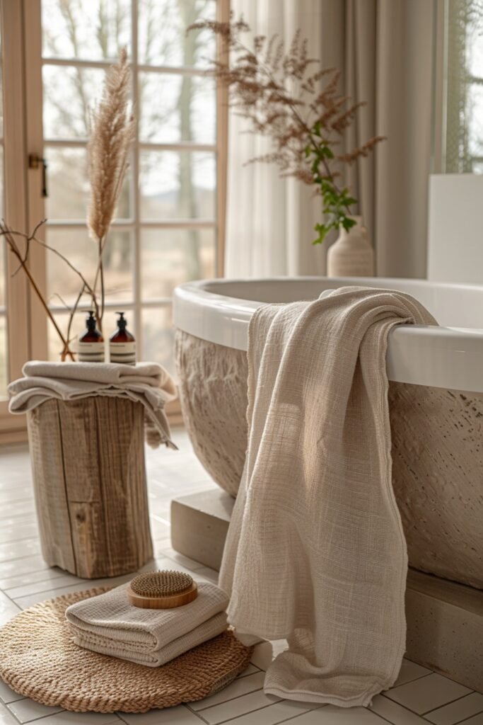 Casual Linen Window Treatments