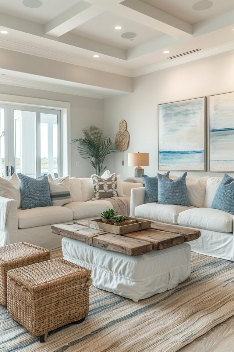 29 Coastal Modern Living Room Ideas For A Contemporary Beach Vibe ...