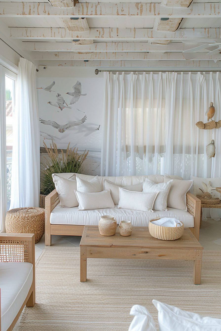 View of 29 Coastal Wall Decor Ideas To Bring The Beach Home - Learn California