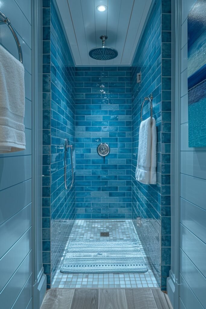 Coastal Blue Subway Tiles