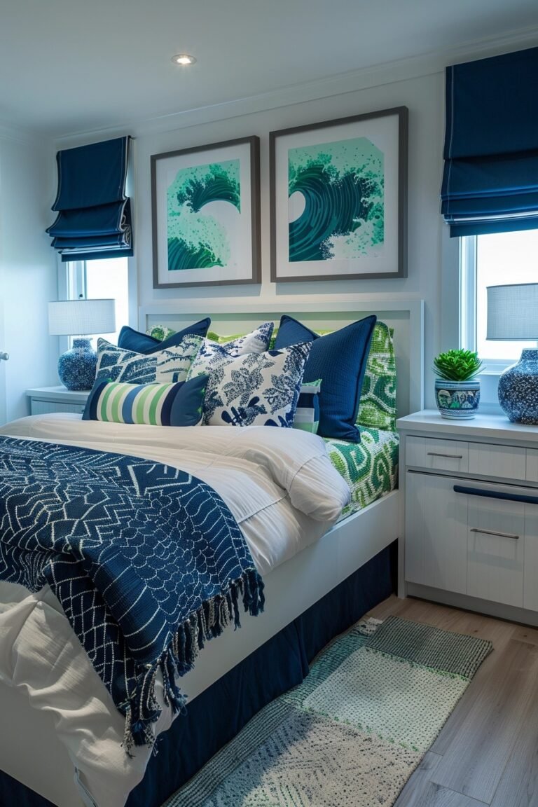 29 Coastal Preppy Bedroom Ideas For Elegant Beach Vibes - Learn California