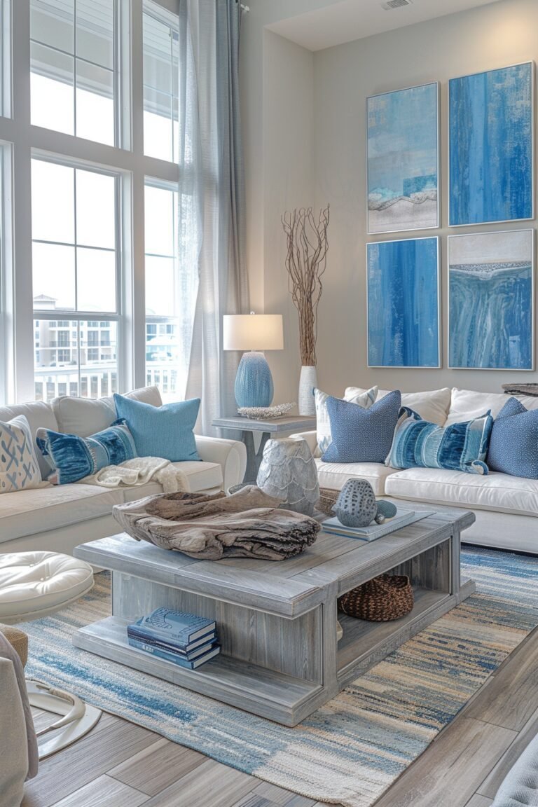 29 Coastal Living Room Ideas To Transform Your Space Into A Seaside ...