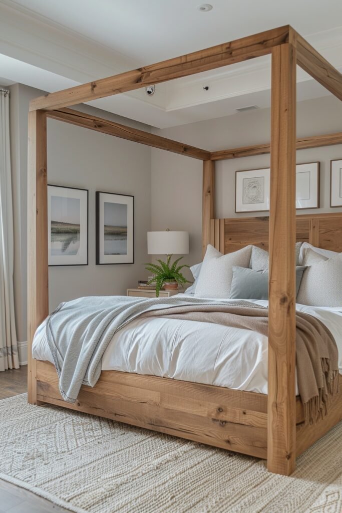 Contemporary Timber Canopy Beds