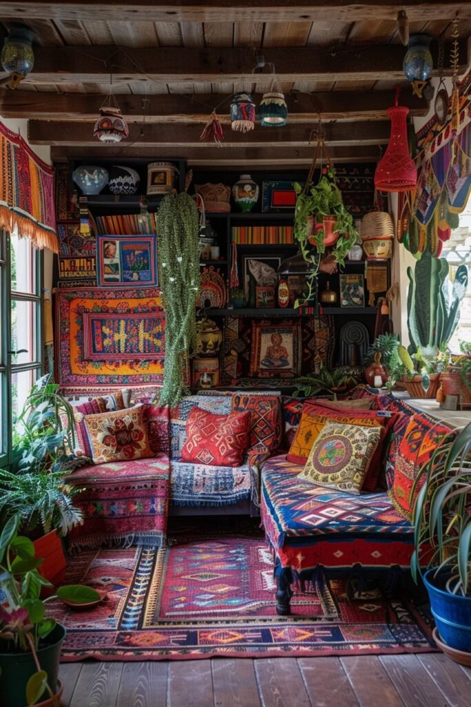 Eclectic Bohemian Cabin Decor