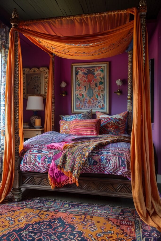 Eclectic Boho Canopy Beds