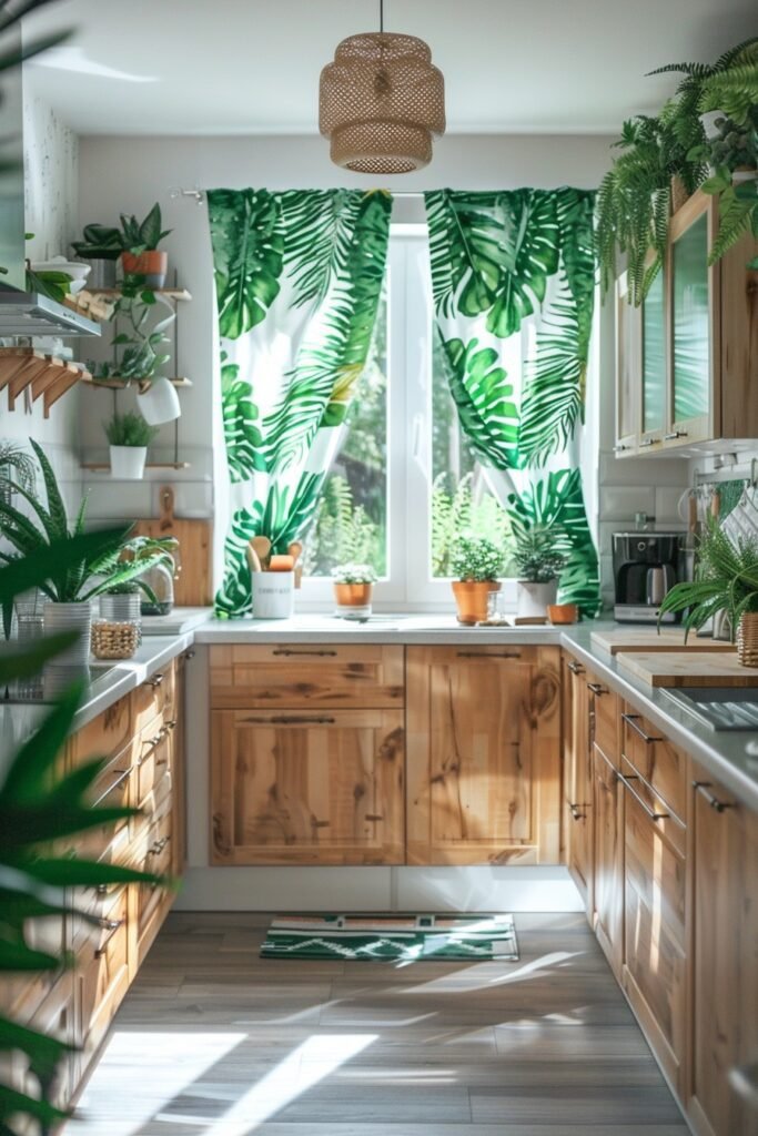 Leafy Greens Curtains