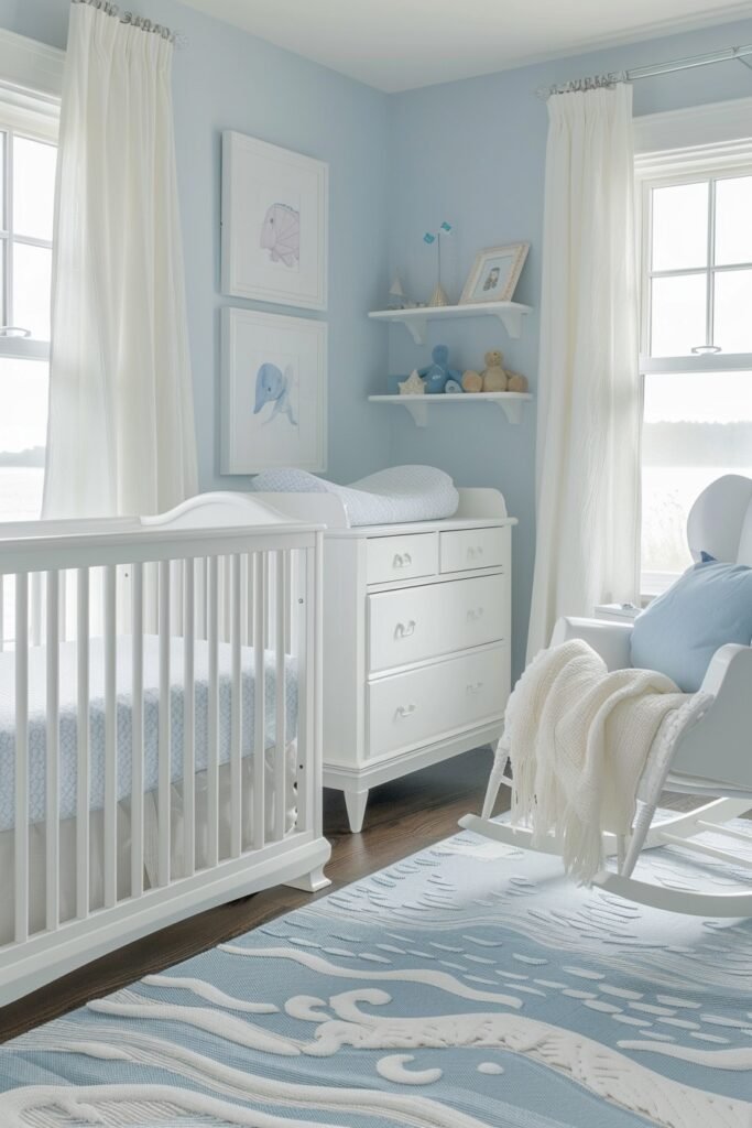 Light and Airy Coastal Nursery