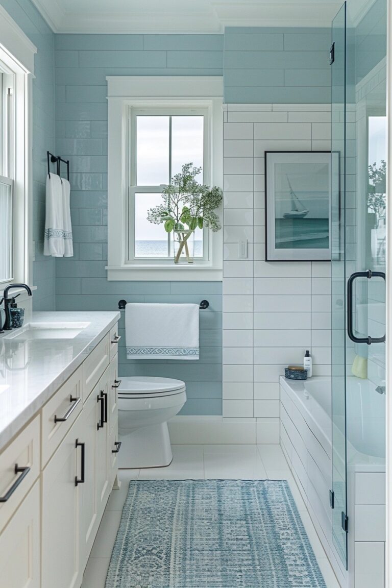 29 Coastal Modern Bathroom Ideas For A Chic Ocean Feel - Learn California