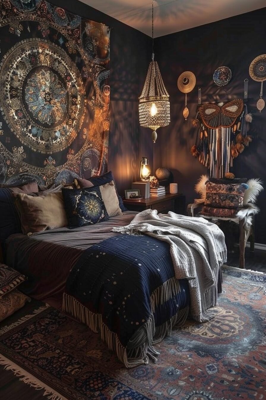 29 Black Boho Bedroom Ideas For Ultimate Elegance - Learn California