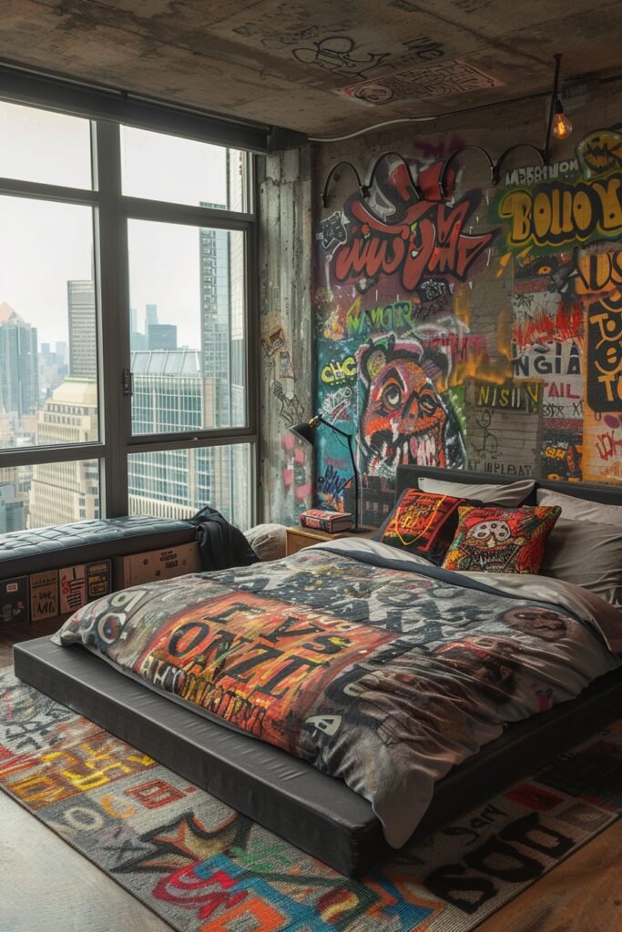 Modern Street Art Bedroom