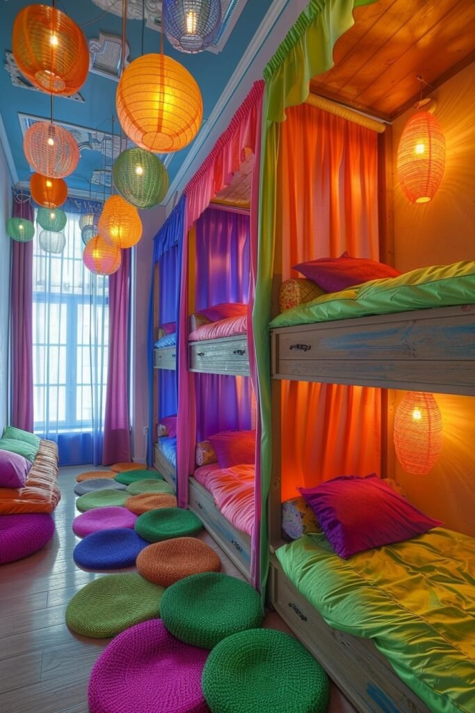 Multi-Color Bunk Beds