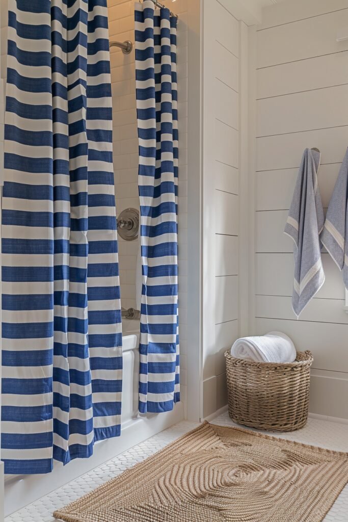 Nautical Striped Shower Curtains