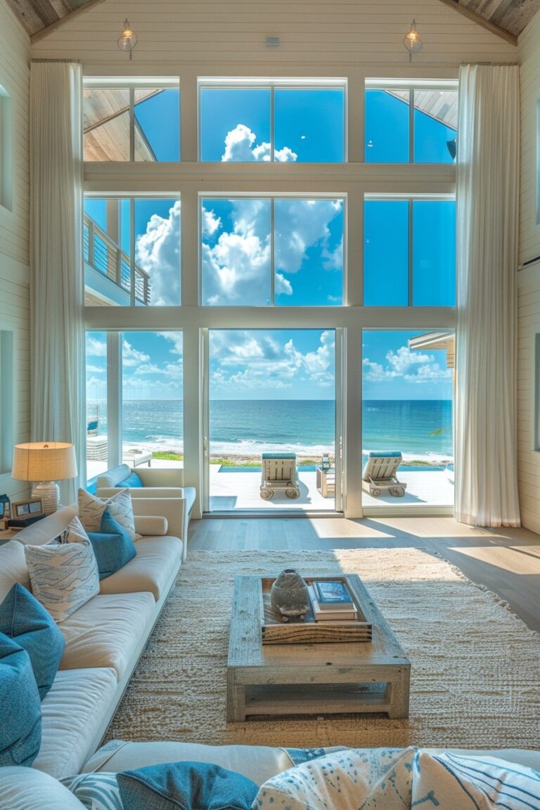 29 Coastal Modern Living Room Ideas For A Contemporary Beach Vibe ...