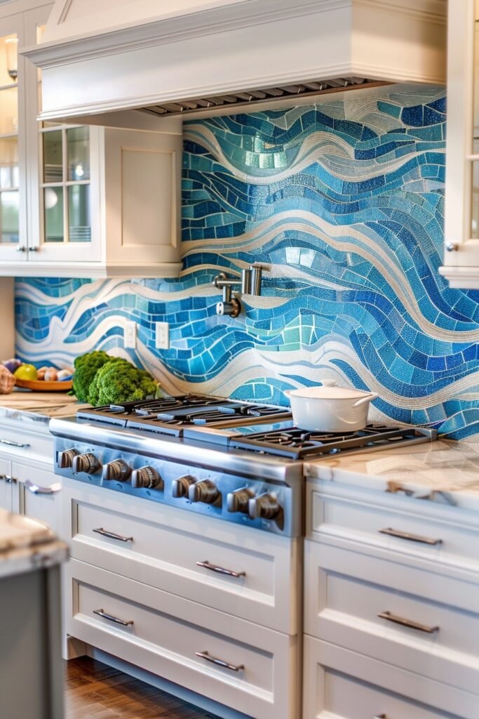 Ocean-Inspired Backsplash Designs