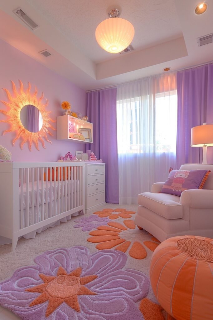 Pastel Beach Sunset Nursery