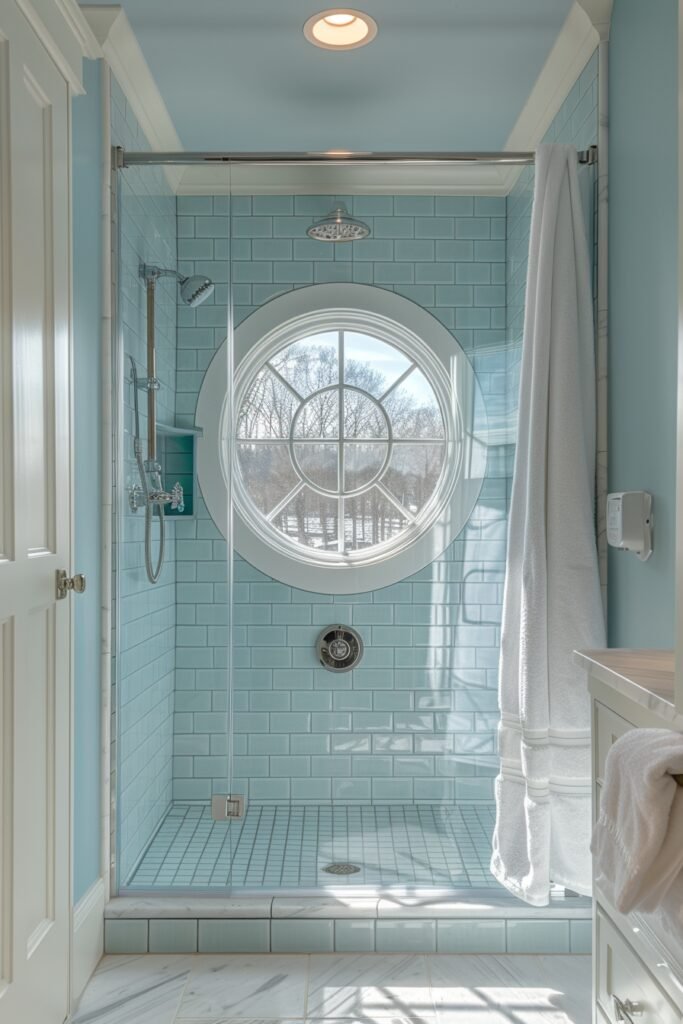 Porthole Windows in Shower Enclosures