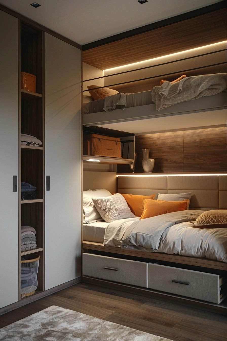 29 Bunk Bed Ideas With Storage For A Clutter-Free Room - Learn California