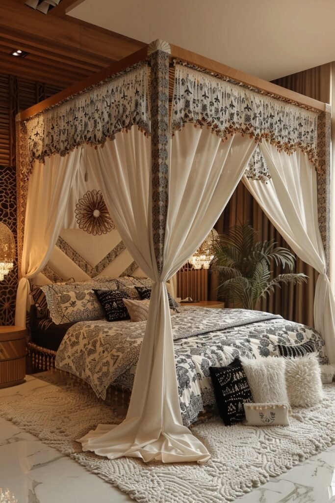 Retro Glamour Canopy Beds