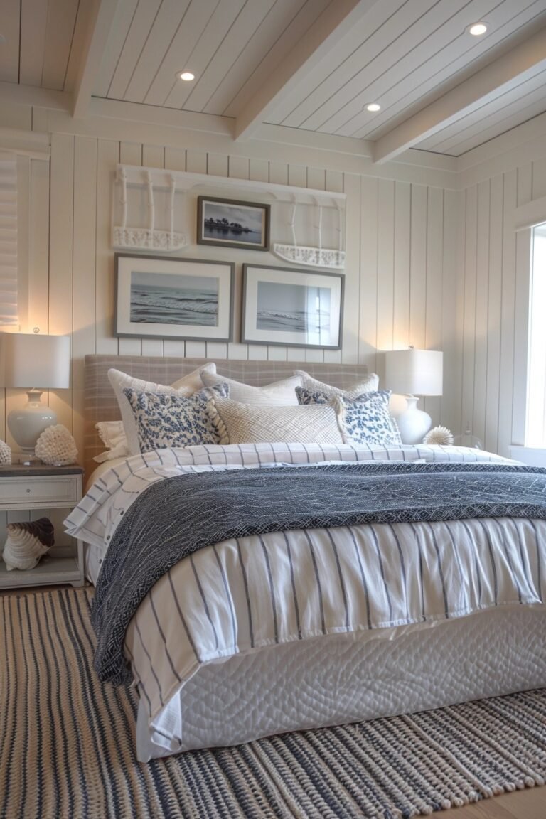 29 Coastal Preppy Bedroom Ideas For Elegant Beach Vibes - Learn California