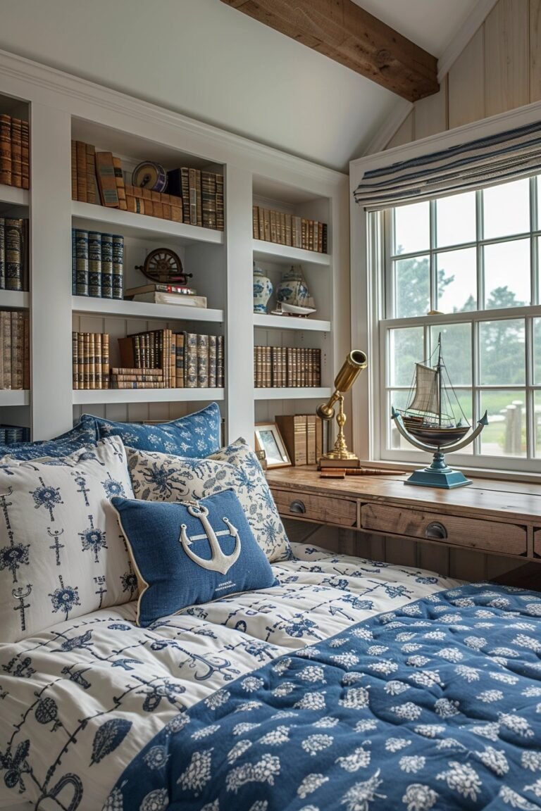 29 Coastal Preppy Bedroom Ideas For Elegant Beach Vibes - Learn California