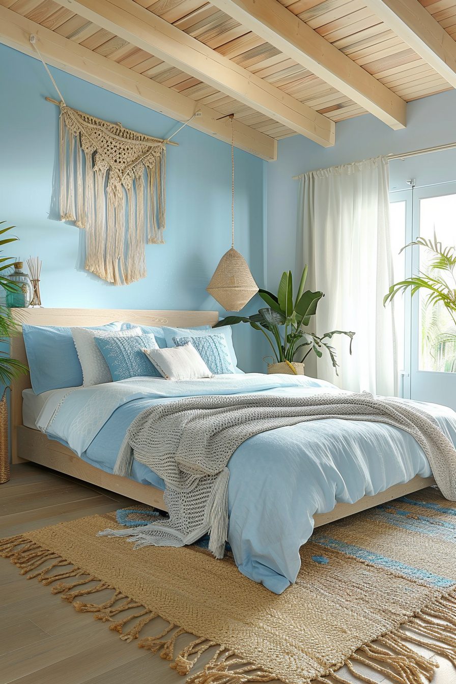 29 Light Blue Boho Bedroom Ideas To Brighten Your Space - Learn California